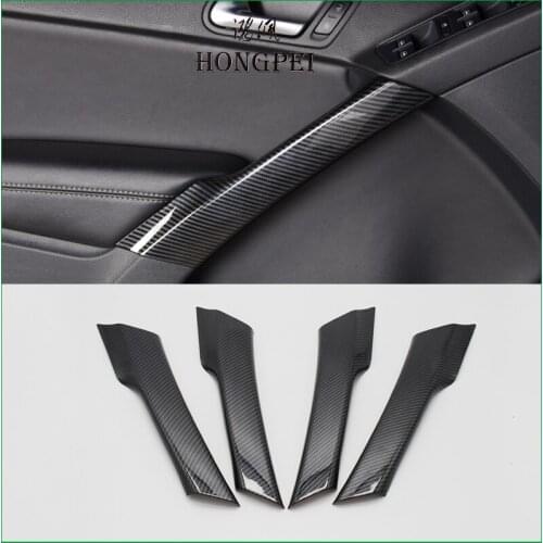 For Volkswagen VW Tiguan 2009-2015 Interior Door Armrest Handle Frame Panel Cover Sticker trim Car Styling Accessories