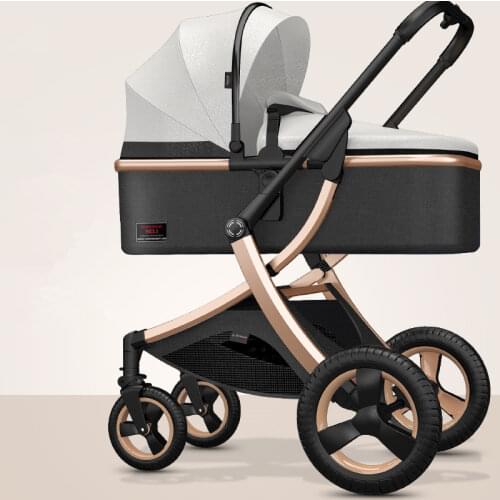 Adjustable Lightweight Luxury Baby Stroller 3 in 1 Portable High Landscape Reversible Stroller Hot Mom Pink Stroller Travel Pram