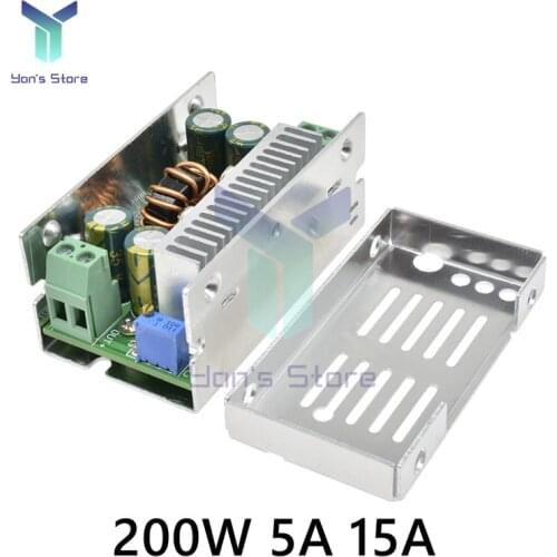 200W 5A 15A Aluminum Shell of Step Down Conversion Module Adjustable DC-DC Step Down Buck Converter Module Power Transformer