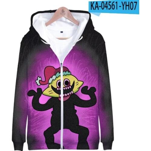 Friday Night Funkin Hoodie 3D Unisex Zipper Sweatshirt Kids/Women/Men Long Sleeve Harajuku Streetwear Video Game Clothes