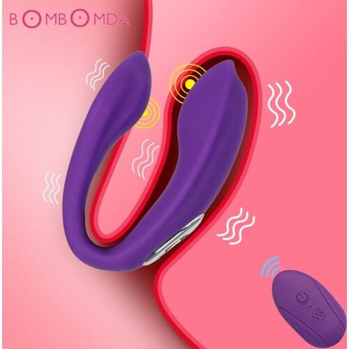 U Shape Couple Vibrator Sex Toys for Adults Women Remote Control Vagina Massager G Spot Clitoris Stimulator Female Masturbator