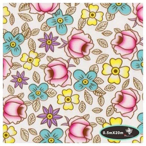 High quality pink rose pattern water transfer printing hydrographics film,50cm*20m,wtp HYA-022