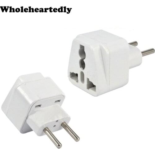 High Quality Universal Wall Charger AU US UK to EU Brazil Italy Jack 2 Pin Electrical Conversion Plug Travel Adapter Converter
