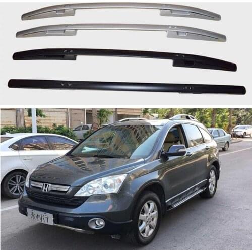 High Quality Aluminum Alloy Top Roof Rack Rail Luggage Cross bar For Honda CRV CR-V 2007 2008 2009 2010 2011 (Black Silver)