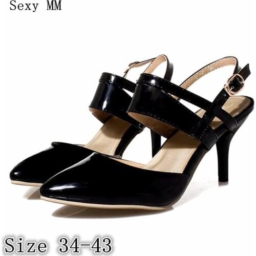 High Heels Ladies High Heel Shoes Women Pumps Stiletto Woman Party Wedding Shoes Kitten Heels Plus Size 34 - 40 41 42 43