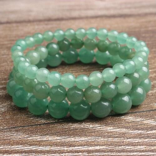 Ling Xiang Fashion natural Jewelry green aventurine beads bracelet be fit for men and women Accessories and amulets