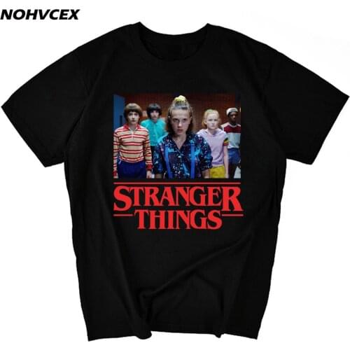 Hip Hop Stranger Things T-shirts Men Women Letters Print Graphic Tees Men Funny T Shirts Casual T shirt