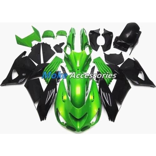 Motorcycle Fairings Kit Fit For Ninja zx-14r 2006 2007 2008 2009 2010 2011 Bodywork Set High Quality ABS Injection Green Black