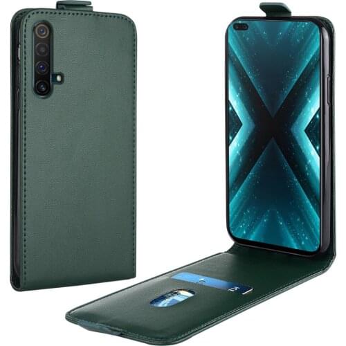 Flip Up and Down Leather Case for Realme X3 Case RMX2142 RMX2081 RMX2085 Vertical Cover for Realme X3 x3 Case Phone Bag