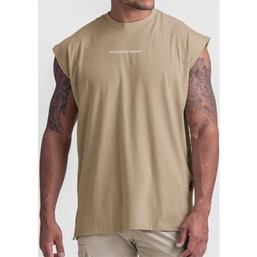 Summer tank top men fashion Loose outdoor Gym Runnin Hip hop tank tops man sleeveless T-shirt letter Printed Casual vest