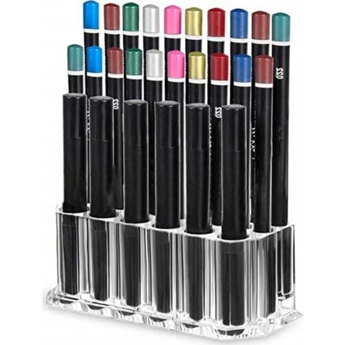 Eyeliner Organizer Weather Resistant Anti-scratch Makeup Storage Compartment Divided Lipstick Liner Organiser for Girl