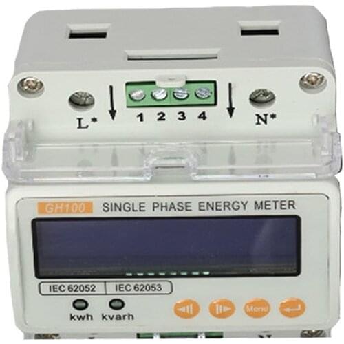 New Orginal Single Phase Din-rail Energy Meters 220V 50HZ Current Voltage Power Energy Monitor LED Display Electric Tester