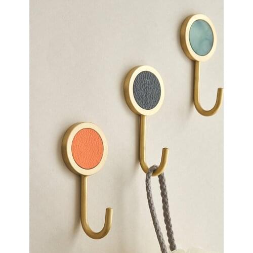 Q Golden Sticker Hook Decorative Key Holder Housekeeper Adhesive Wall Hanger Coat Rack Home Kitchen Accessories Wall Decor