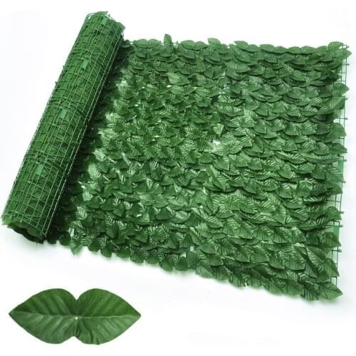 0.5x1M Artificial Leaf Garden Fence Screening Roll UV Fade Protected Privacy Artificial Fence Wall Landscaping Ivy Fence Panel