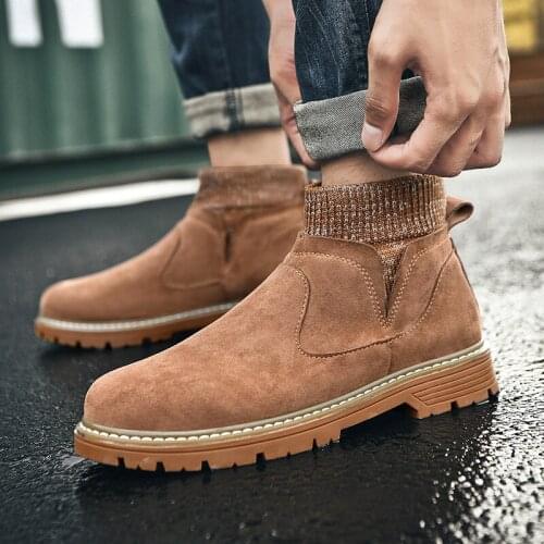 Zapatillas black hombre high for male casual brown flat Mens mens leisure shoes Casual man leather High boots mens top Sneaker