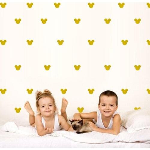 150pcs INS North European style 5X4cm Cartoon Head Boys wall stickers bedside background Princess room window stickers D852