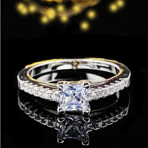 2019 trendy princess 925 sterling silver engagement ring africa for women anniversary gift jewelry wholesale manualidades R5402
