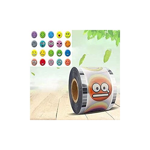 3000Pcs Milk Sealing Film Tea Cup Seal Film Roll Bubble Boba Tea Sealing Printing Healthy Material for Plastic Cups