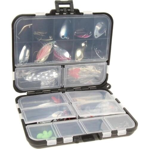 37Pcs Mixed Fishing Lure Metal Artificial Spoon Bait Fishing Kit Spinning Hard Bait Pesca Fishing Tackle Bait with Box Promotion