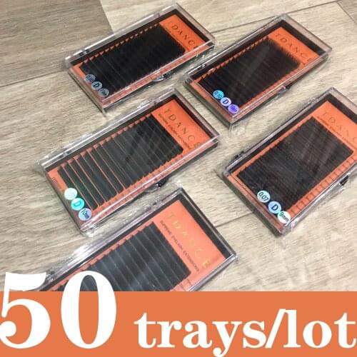 TDANCE 50PCS/LOT Eyelash Extension Premium Individual Eyelash Extension Faux professionals soft Silk Lashes for makeup tool