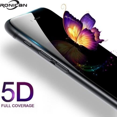 5D Tempered Glass on iphone 7 8 Plus Screen Protector For iPhone 6 6s Plus Glass Full Cover Film Curved Edge on iPhone XS MAX XR