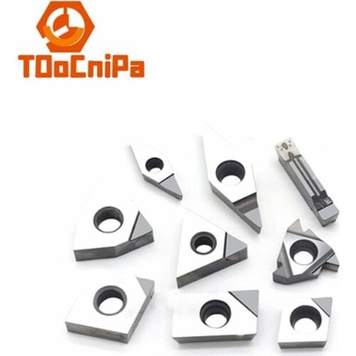 10 pcs/lot Diamond blade copper aluminum special CNC lathe tool gemstone turning chips PCD bits diamond bits