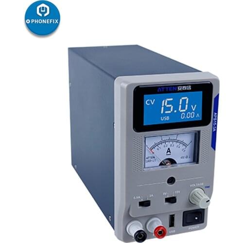 ATTEN APS15-3A DC Power Supply Adjustable Mini Mobile Phone Power Supply Voltage Regulator Stabilized DC Power Supply APS1503
