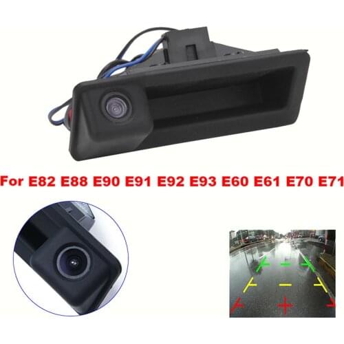 NEW-Car Rear View Camera Backup Reverse Tailgate Trunk Handle Camera For-BMW E82 E88 E90 E91 E92 E93 E60 E61 E70 E71