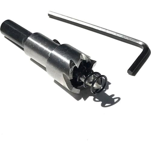 Free shipping 22mm hss metal plate opener drill bits core bits for opening on thin metal,iron,steel,aluminum alloy&other metal