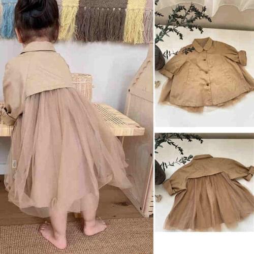 CC MUN KIDS Trench Coats For Girls