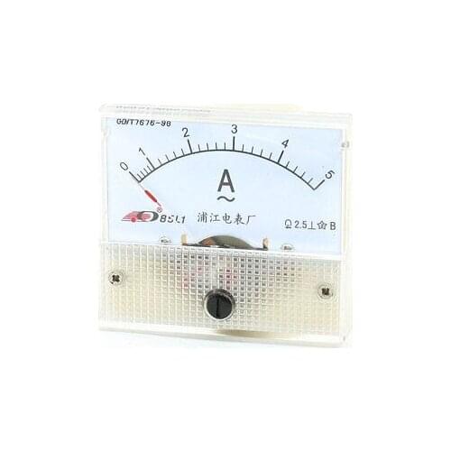 Electric Tester Panel Analog Panel Amplifier Meter AC 0-5A