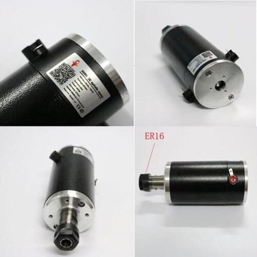 500W CNC Spindle Motor 24VDC 0.5NM Natural Cooling ER16 for DIY PCB Drilling New 1 Year Warranty Free Technical Support