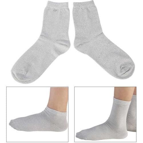 Electrical Stimulator Conductive Fiber DDS/EMS Electrode Socks with1 Electrode Cable for TENS/EMS Physical Therapy Machine