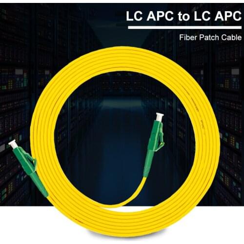 LC APC to LC APC Simplex 2.0mm 3.0mm PVC Single Mode Fiber Patch Cable Fiber Optic Patch Cord