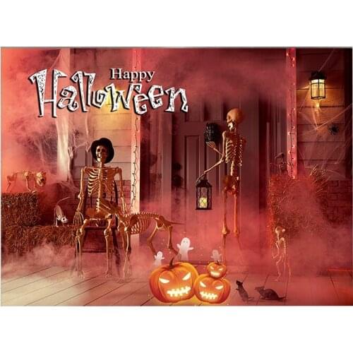 Halloween skeleton tapestry wall hanging party decor background wall carpet
