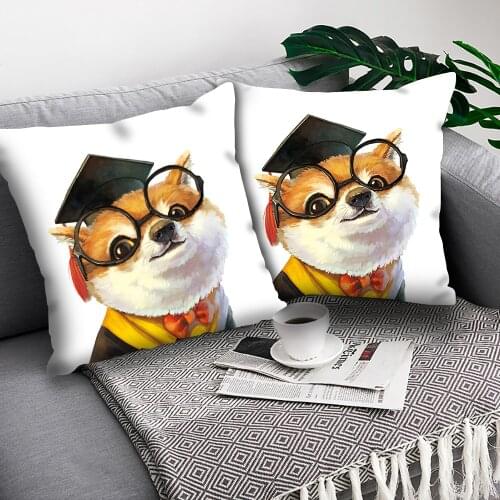 Cartoon animal cushion cover Double-sided printing cushion covers Car Sofa Home Decor Pillow Case Home Decoration Pillowcase Fun