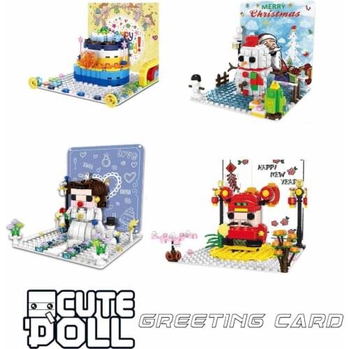 2019 New arrive Kennie Mini Blocks Christmas God of wealth snowman Brickheadz building Blocks Action Figure for children gift