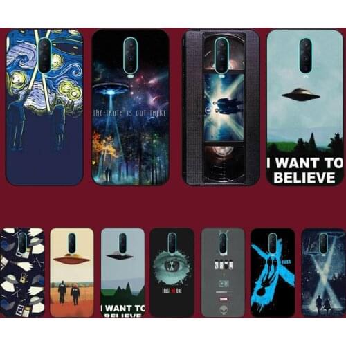 TOPLBPCS The X Files I Want to Believe Phone Case for Vivo Y91C Y11 17 19 53 81 31 91 55 V17 11i 9 for oppo
