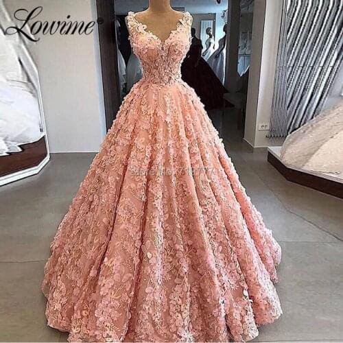 Vestido De Festa Longo Pink V Neck Evening Gowns 2019 Abendkleider Arabic Party Dress For Weddings Prom Dresses Dress Elegant