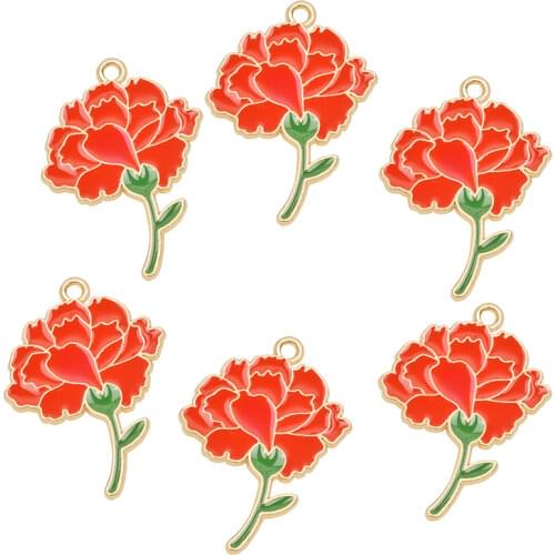 17*21mm Vintage Silver Plated Crystal Alloy Metal Flower Charms Pendants Fashion Flower Dangle Charms For DIY Jewelry Findings