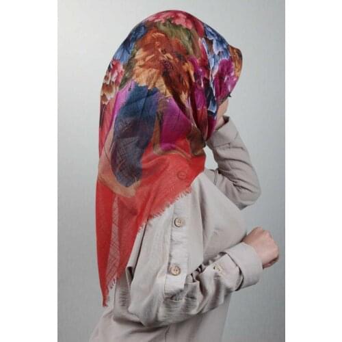 POLOİST SHİNE PATTERNED SILVERY LINEN SCARF-DESEN-22-RENK-17