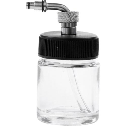 22CC Clear Side-Pot Airbrush Glass Bottle Airbrushing Paint Cup
