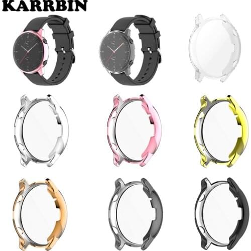 KARRBIN TPU Transparent Protection Watch Case for Xiaomi Huami Amazfit GTR 2 2e Watch Clear Ultra-Thin Protector Cases A1951