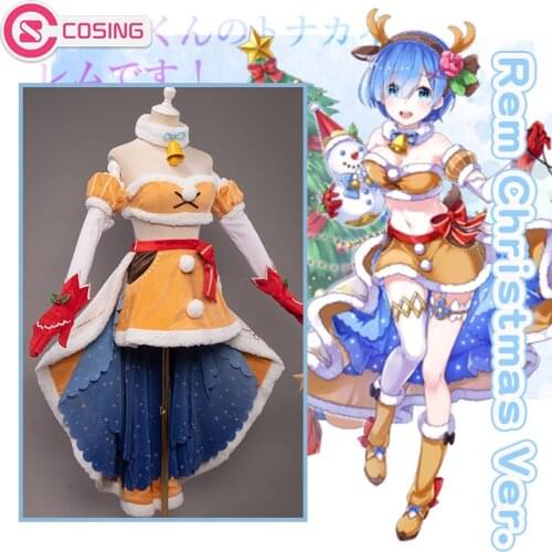 Re:Zero×White Cat Project Rem Christmas Reindeer Ver. Cute Cosplay Costume Holidays Costumes Girl Women Cos Outfit