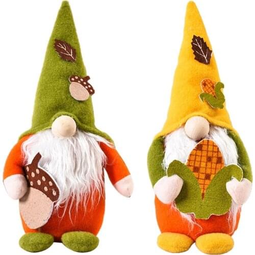 4XFA Handmade Swedish Gnome Tomte Doll Ornaments Long Hat Christmas Elf Decoration Thanks Giving Day Gift