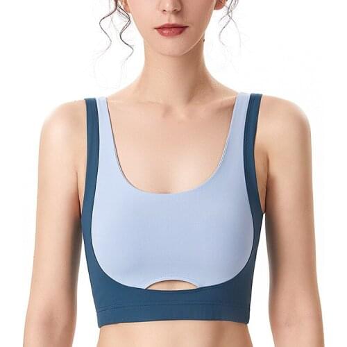 Sports Bra Fitness Women Shockproof Sexy Yoga Bra Gym Padded Workout Running Stretchy Vest Breathable Female Push Up Crop Top