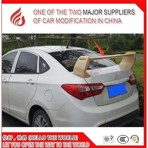 Hot sale Universal sedan car ABS primer unpainted color rear trunk spoiler for sedan cars cool spoiler Lancer ect