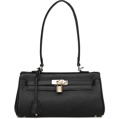 Head leather womens bag small square bag new versatile fashion One Shoulder Messenger Snake small bag