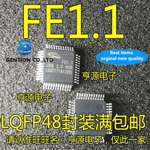 10Pcs FE1.1 USB2.0 QFP-48 Hub interface control chip in stock 100% new and original