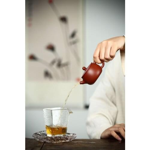 100ml small teapot wholesale Yixing raw ore Dahongpao purple clay teapot Yufu big mouth Teapot Tea Set